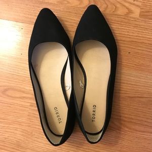 Torrid pointed toe flats, 11.5 wide